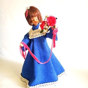 JAPANESE WAX DOLL - 13" Tall - Very Unusual - Geisha Girl